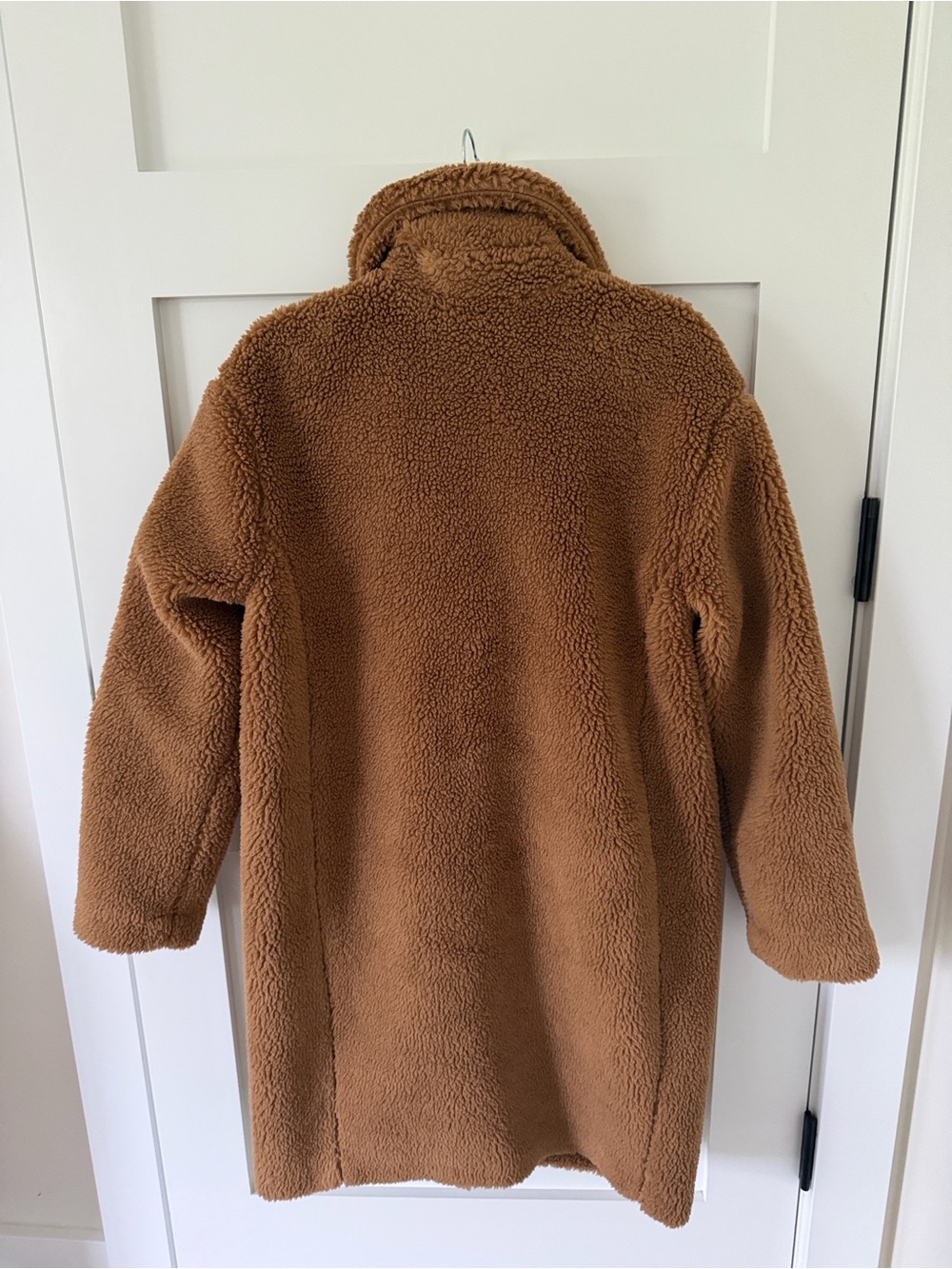 Women's GAP Teddy Coat Long - Camel - Size Small Never worn - Picture 3 of 6